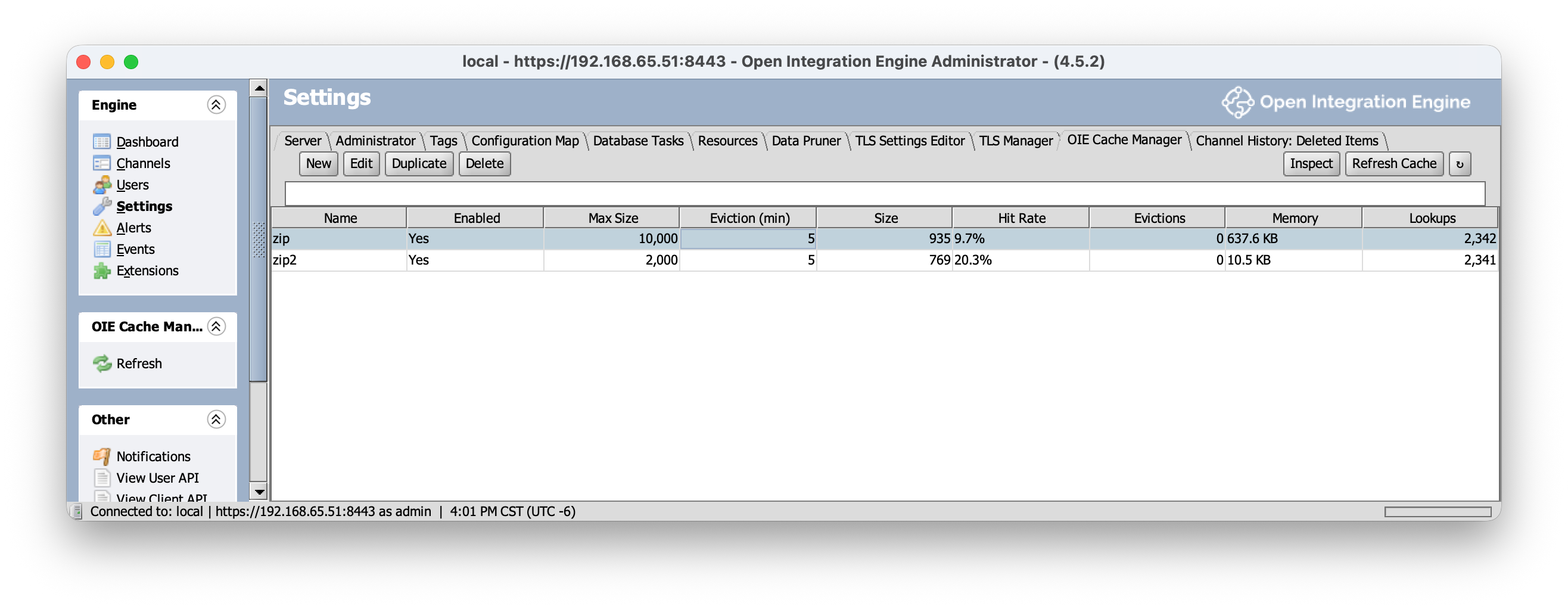 Cache Inspector